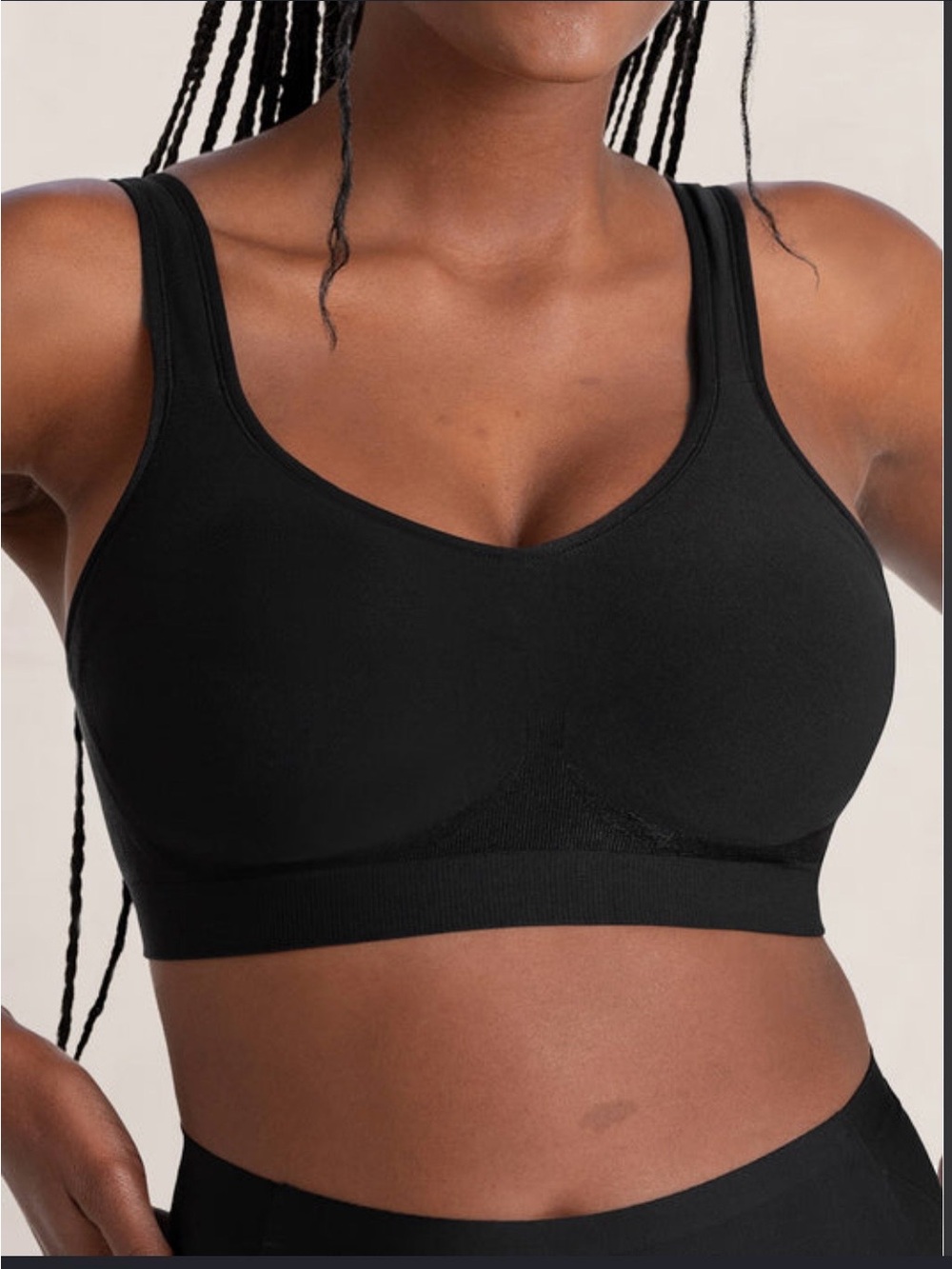 TrueKind Seamless Comfort Wireless Bra - Black